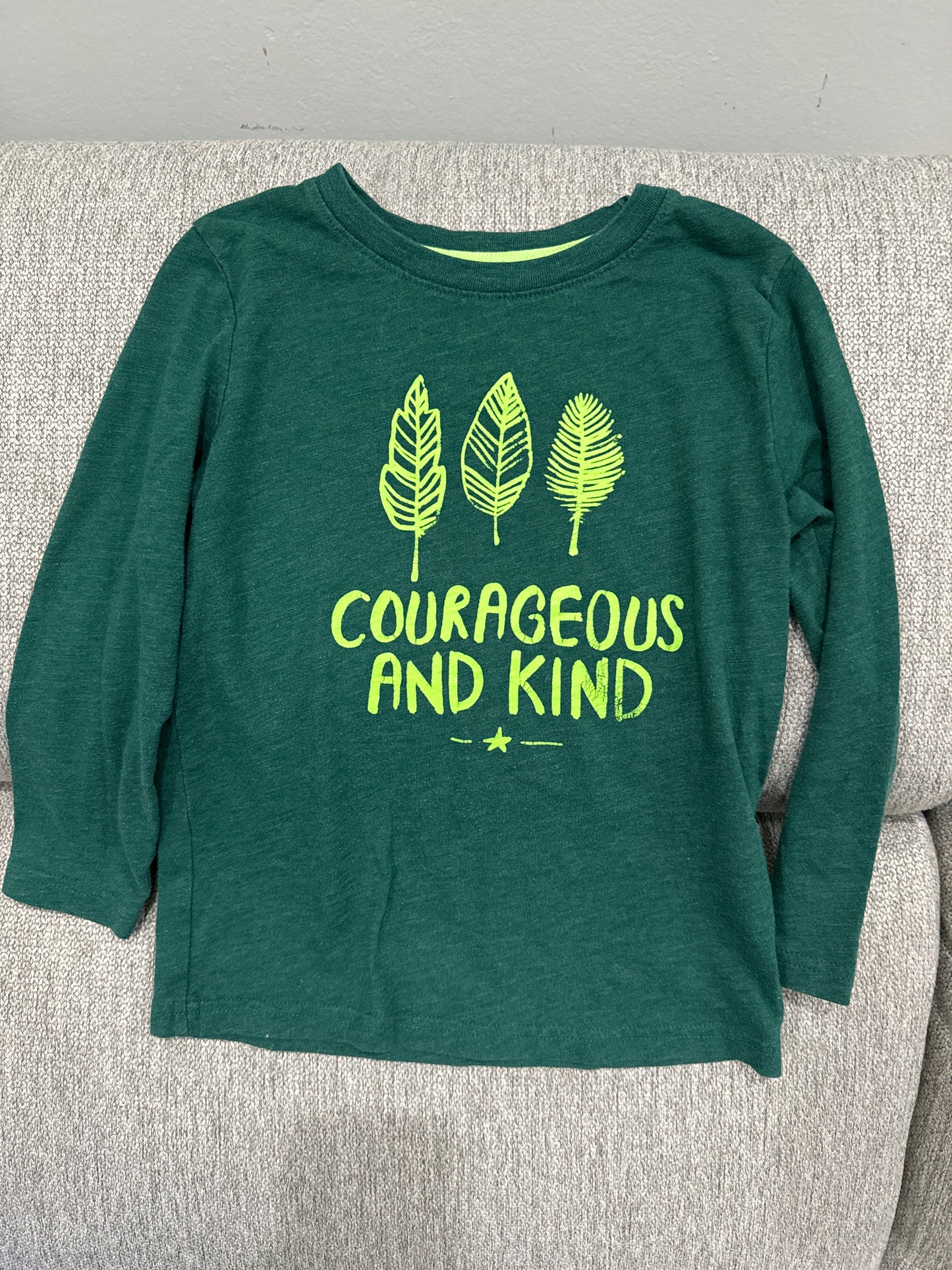 #59 Cat & Jack Courageous and Kind LS - Boys 5T