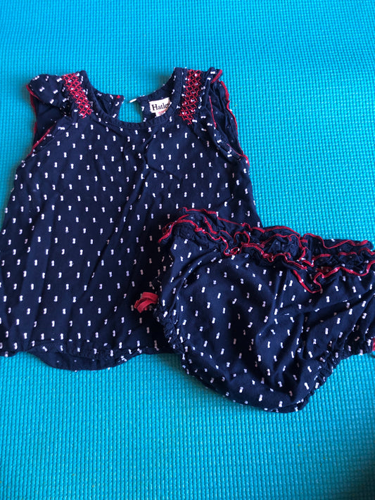 18-24 m Navy, red, white Hatley two-piece outfit