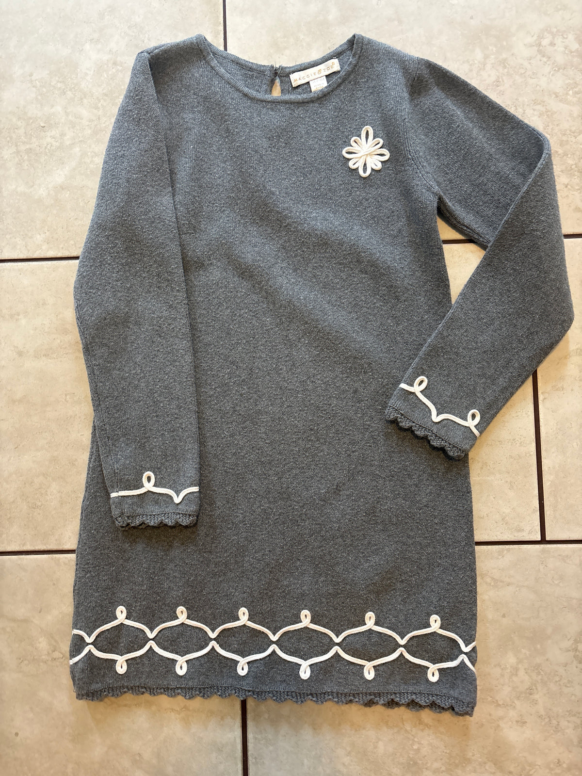 #166 girls Maggie&Zoe S(7/8) sweater dress
