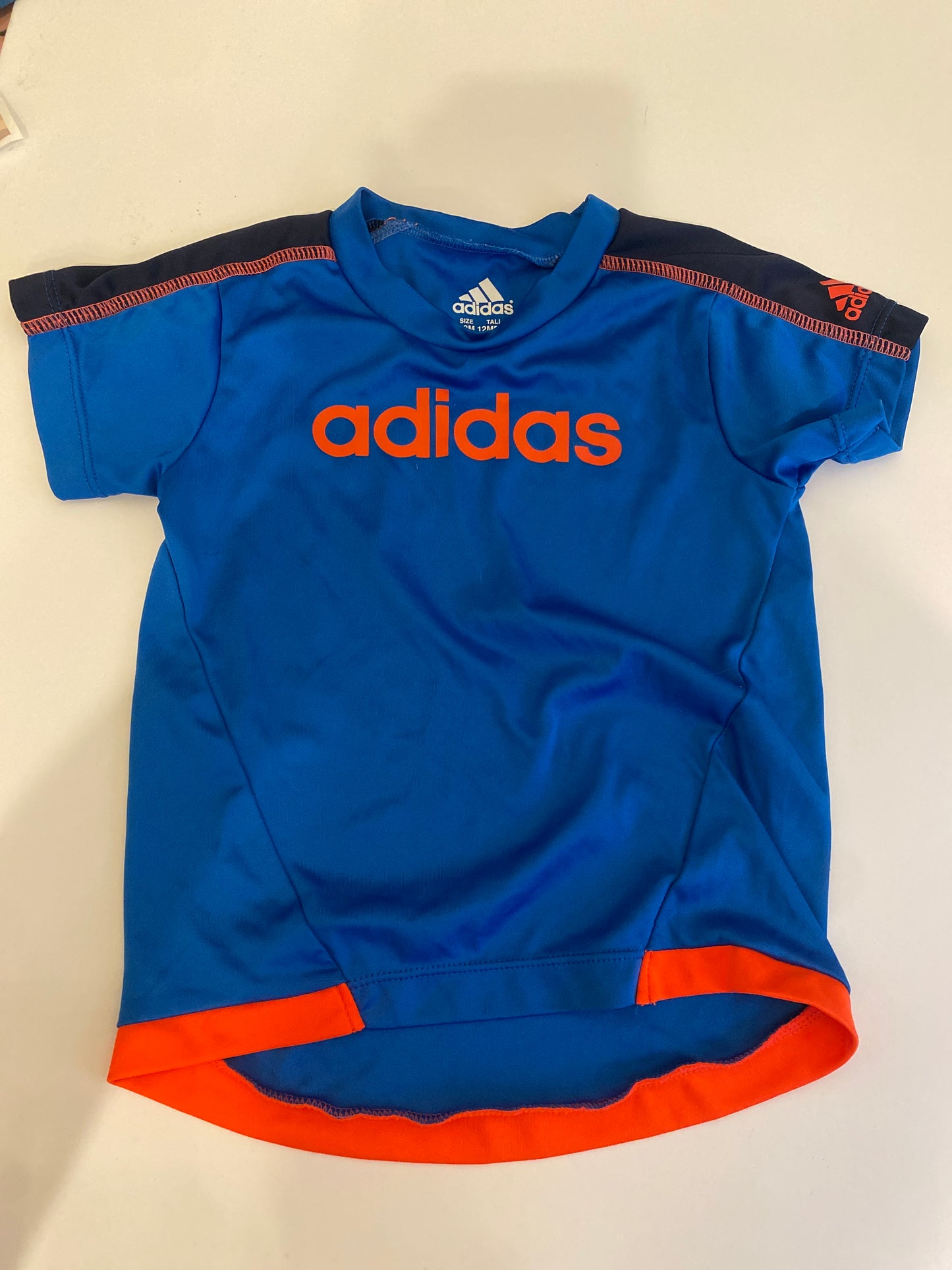Boys 12 mo adidas short. Blue and orange perfect for FCC
