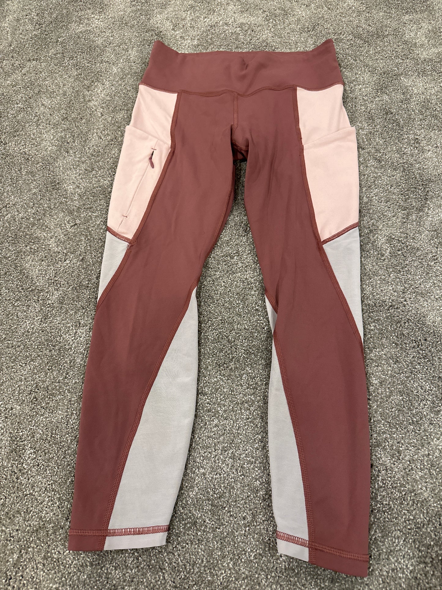 #81A Athleta Sz S Mauve Leggings Pink