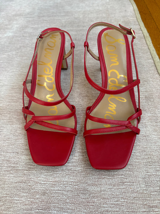 Seller #127 Women’s Sam Edelman leather strapped heels size 8