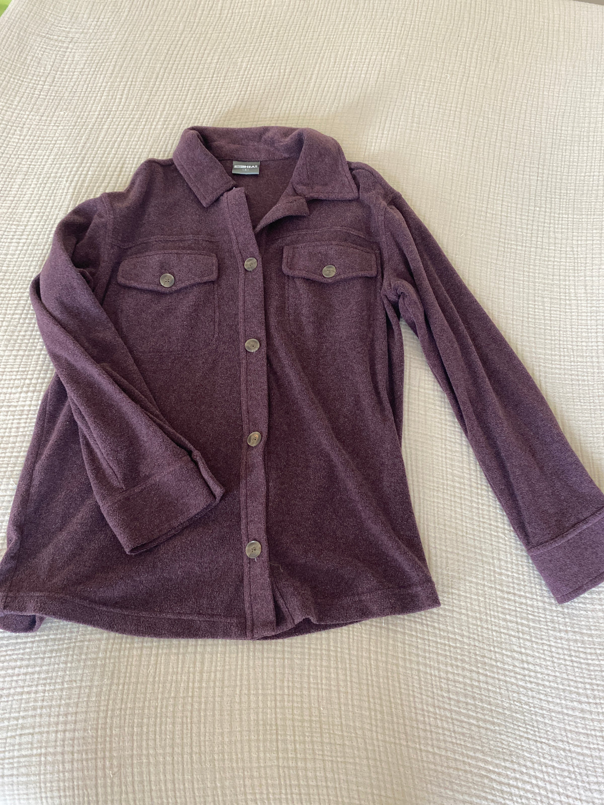 #63-Womens 32 degrees oversized button up, small