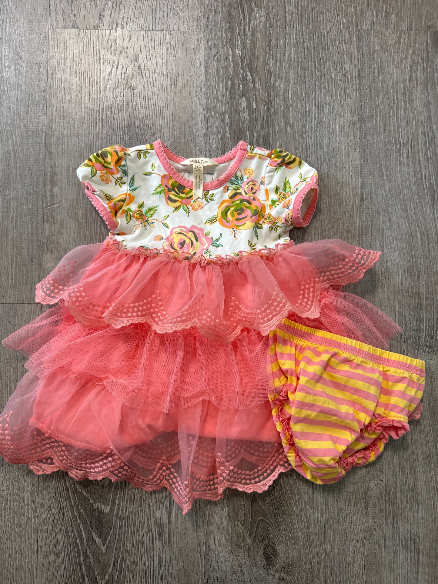 #149 Girls Matilda Jane 18-24m musical Chairs dress