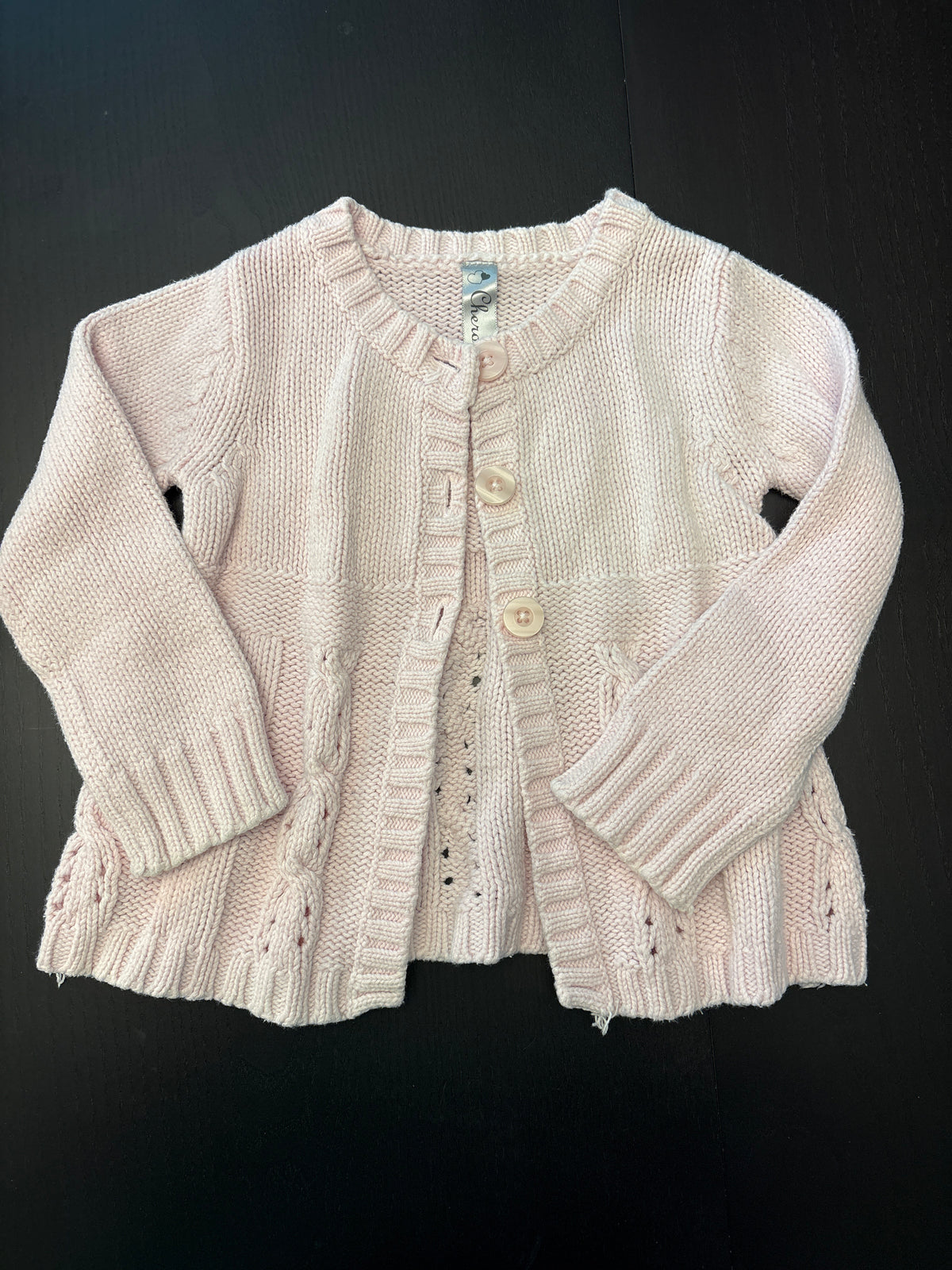 #166 girls Cherokee 2T pink sweater