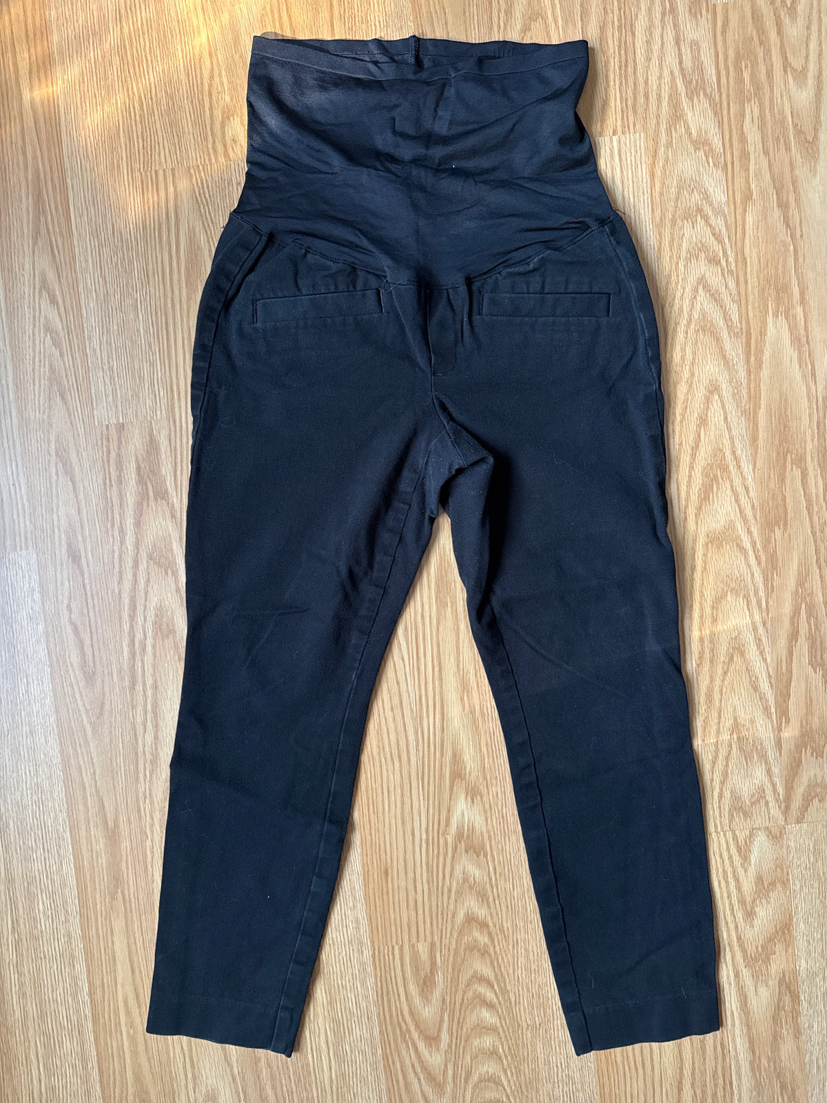 #87 Gap size 2 maternity black denim pants VGUC