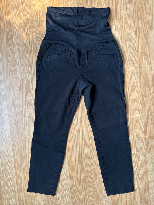 #87 Gap size 2 maternity black denim pants VGUC