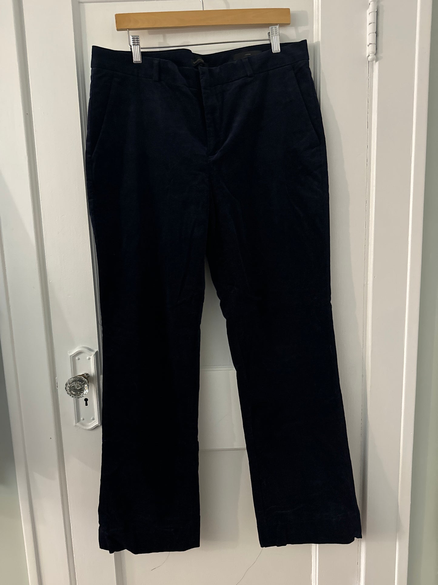 #88b Banana Republic Navy Blue Wide Leg Cords, Size 14 L, Washed not Worn