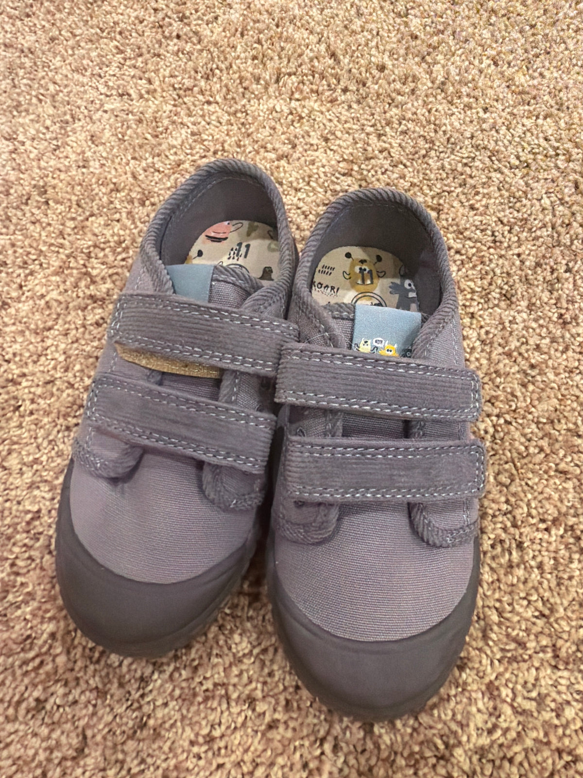 #47 boys shoe size 11, grey dress shoes