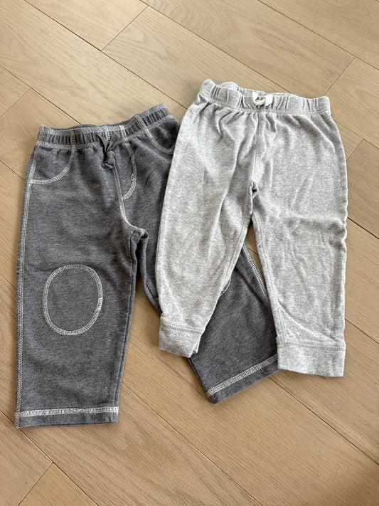 Seller #216 Boys grey sweatpants, sz 24 mos, VGUC