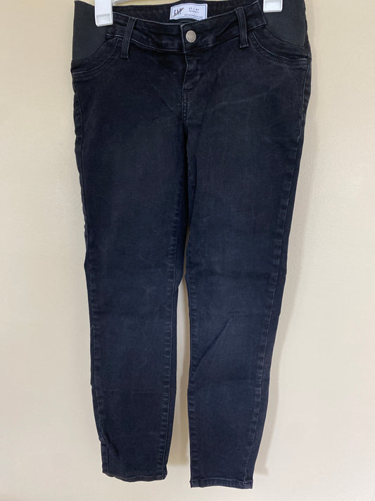 #14-Gap black maternity jeans (size 27/4 shorts)