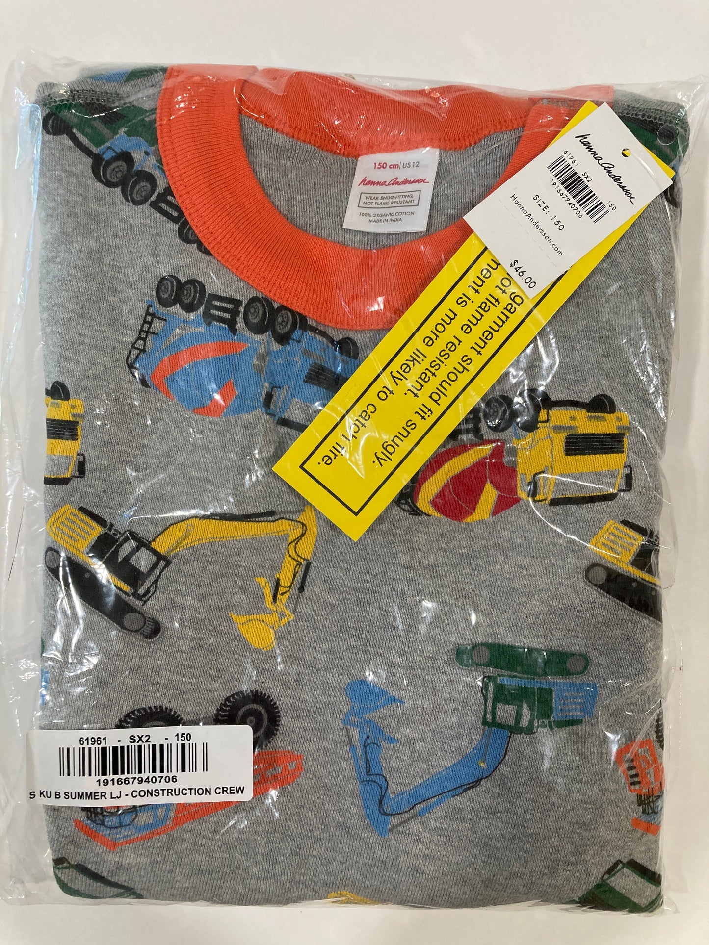 #119-Brand New Hanna Andersson size 150/12 PJs