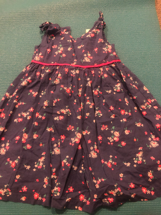 4T Navy dress with flowers