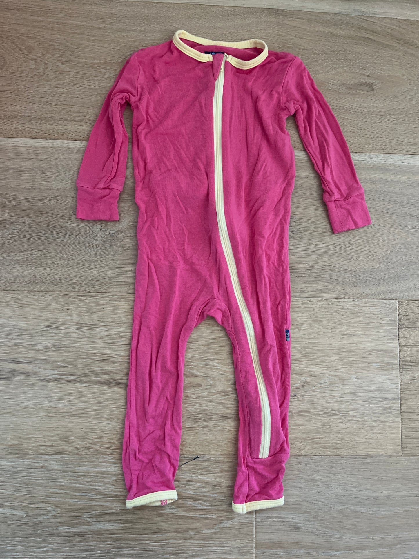 #110 Kickee Pants Girls 9-12 months Bamboo Pajamas