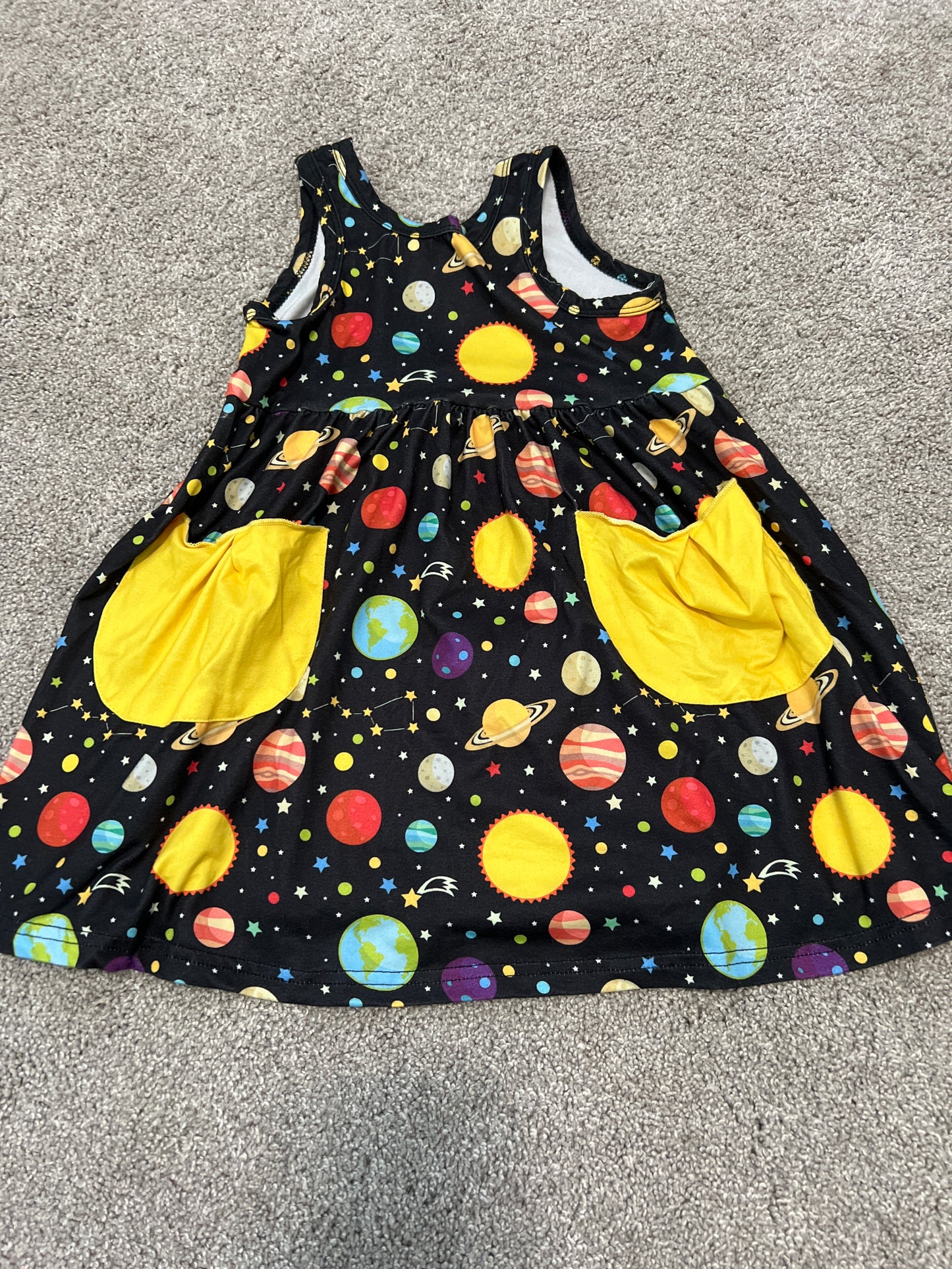 Girls Space/Galaxy Dress 3T PPU Madeira