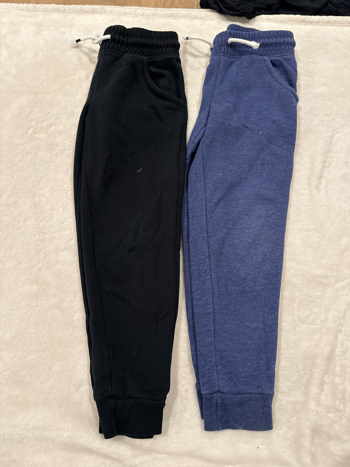 #81 Girls 6 Cat and Jack black and blue sweatpants- one small spot on both pictured