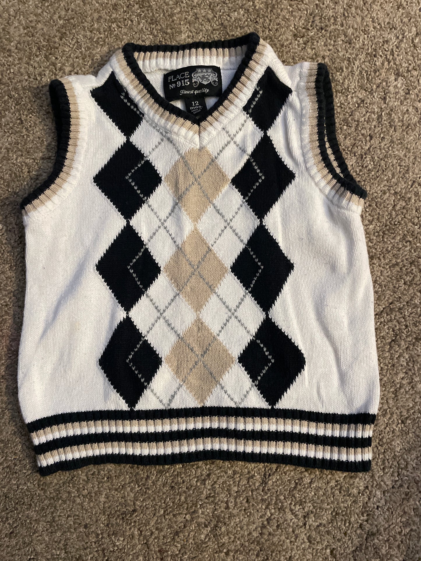 12 month sweater vest