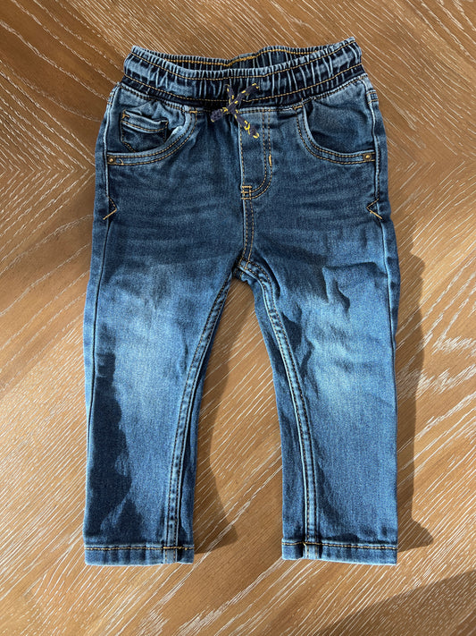 Cat & Jack 18 month drawstring jeans skinny with pockets