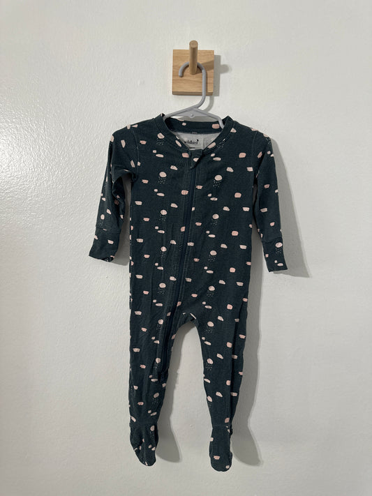 #111 Girls Wildbird Footie Pajamas 12-18 month