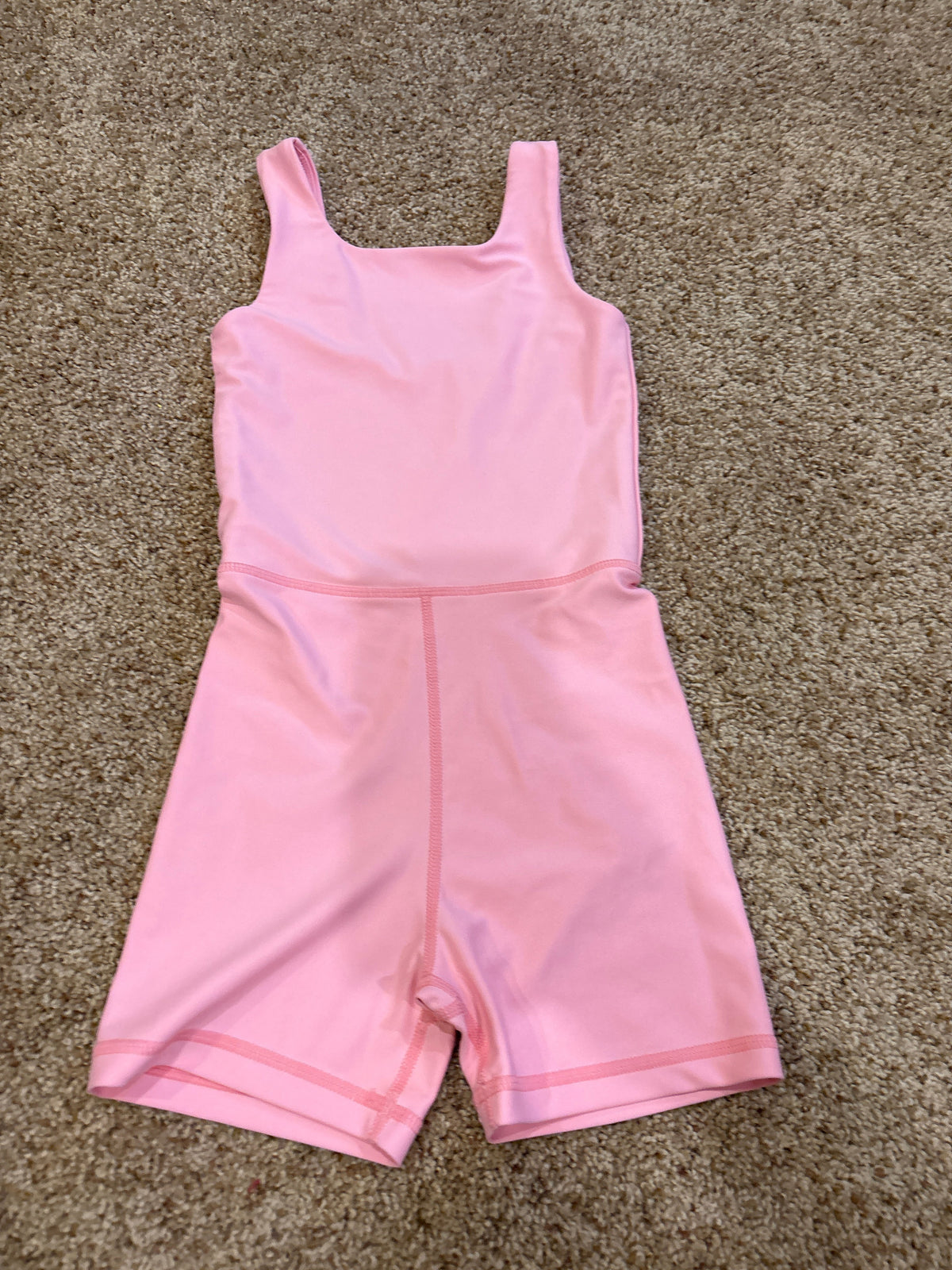 #47, girls Tullabee pink one piece romper, Size 6/7T
