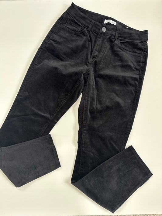 #96 Women’s Loft Black Velvet Jeans Size 4