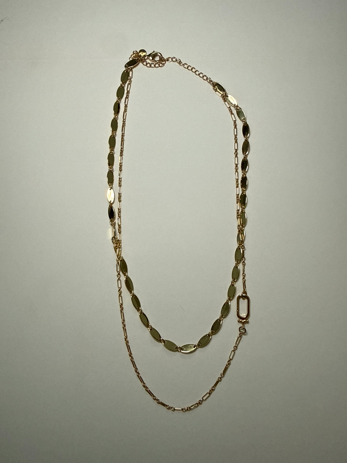 #64 Womens Layered Gold Necklace