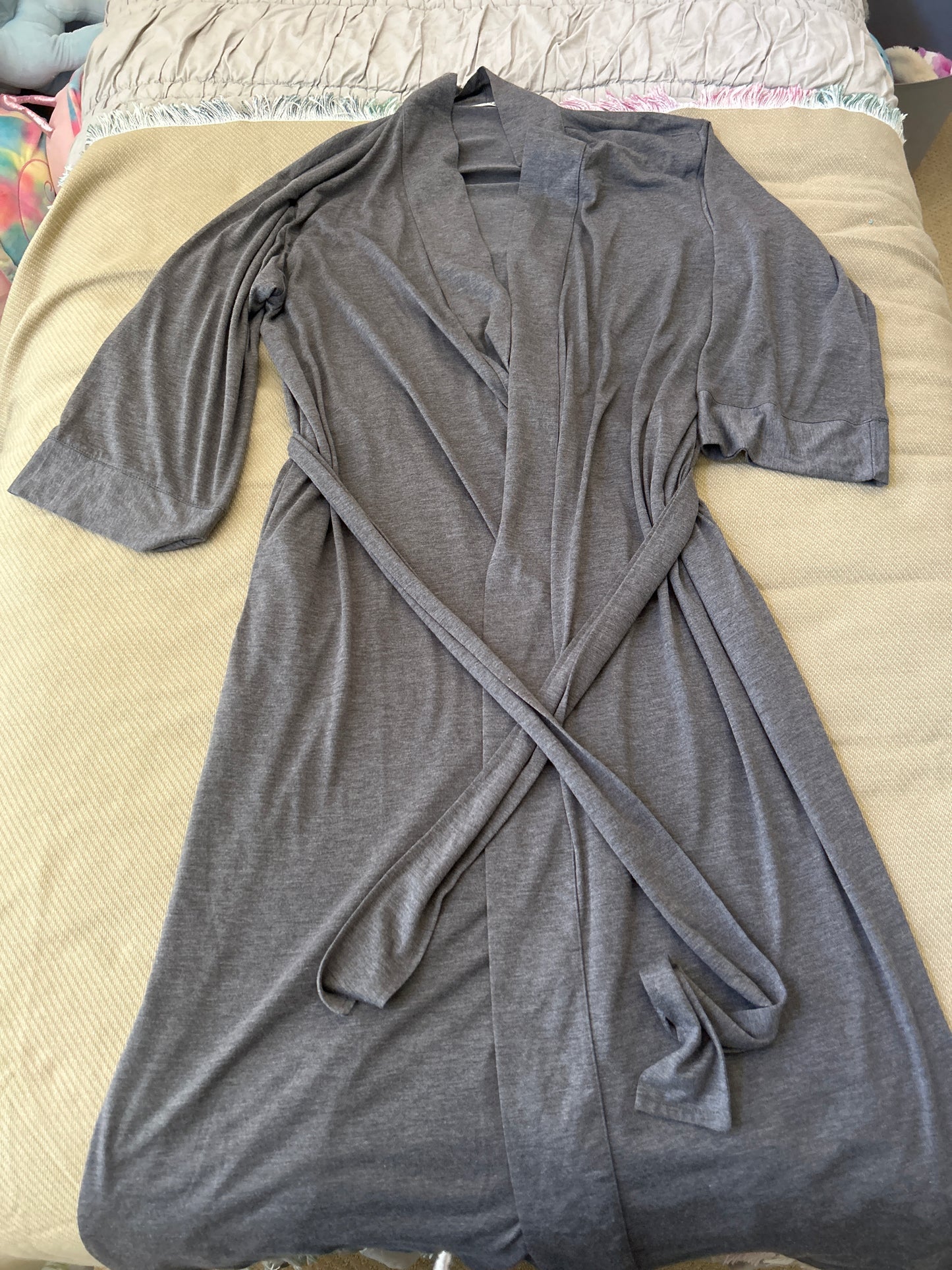 Natori/Women's Robe/Heather Grey/Size M
