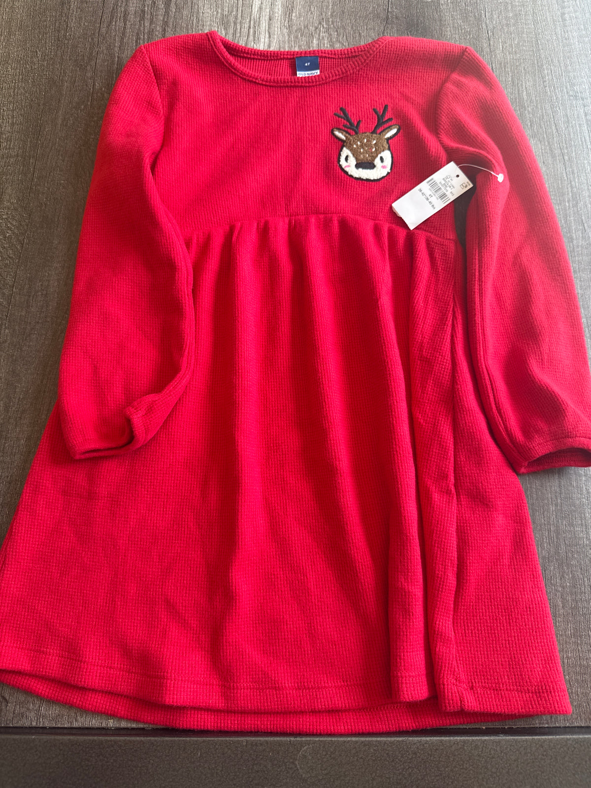 #145-  4T NWT Old Navy Reindeer Dress