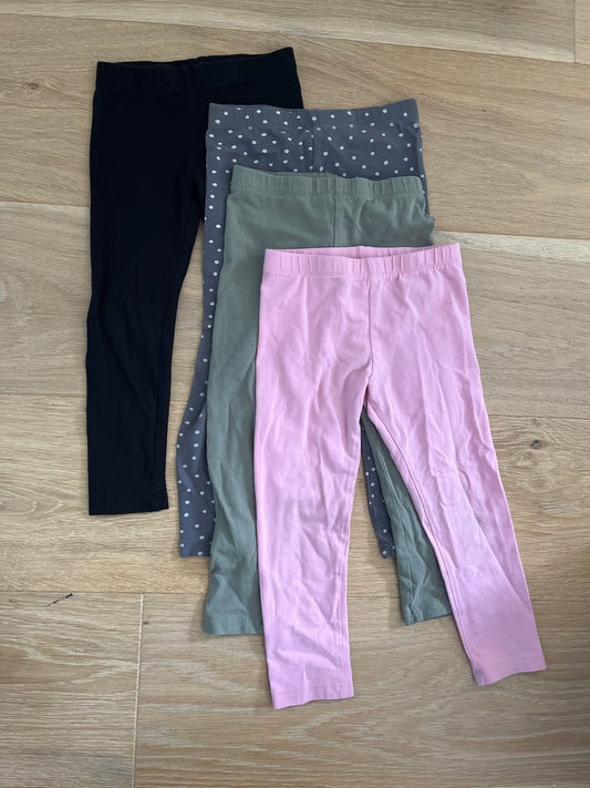 #110 H&M Girls 2T leggings Set of 4