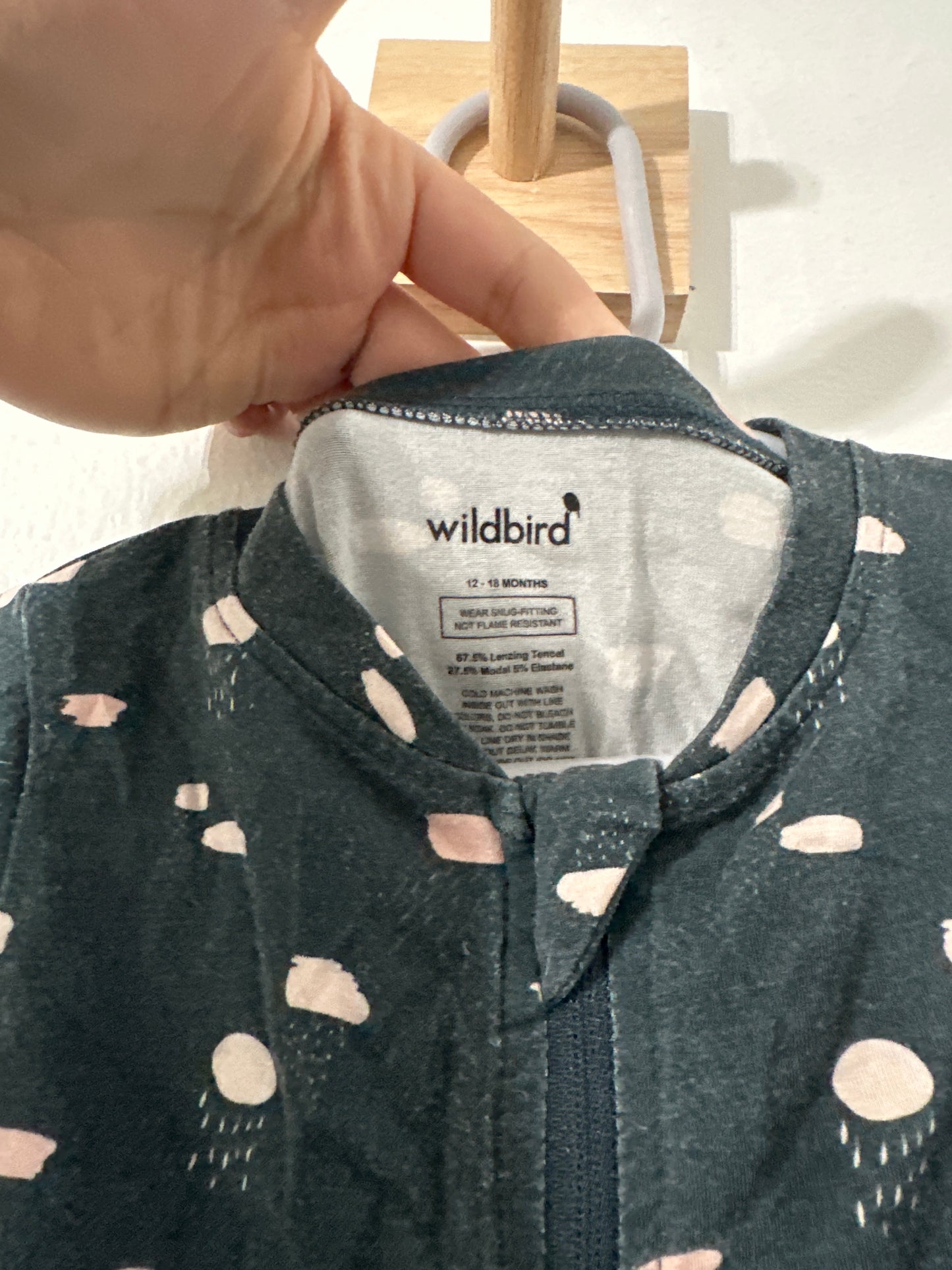 #111 Girls Wildbird Footie Pajamas 12-18 month
