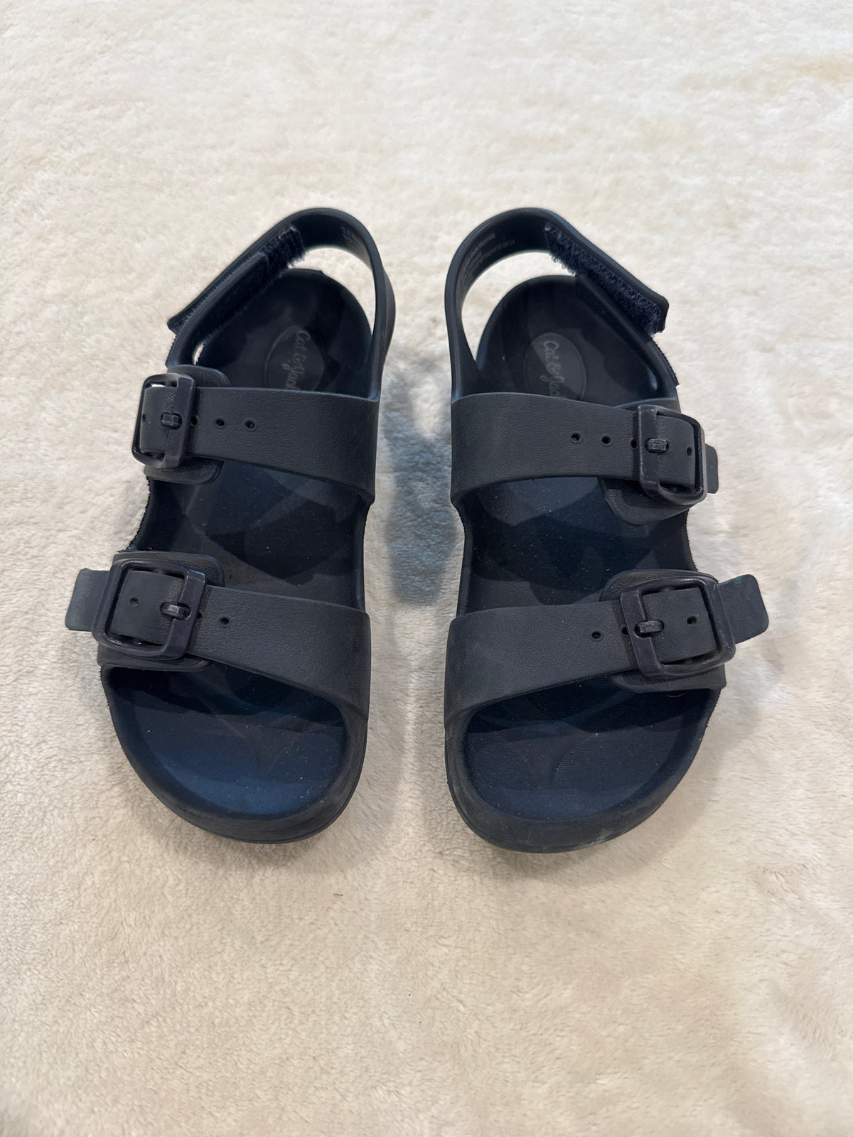 #81 Boys Shoe 12 navy cat and Jack sandal