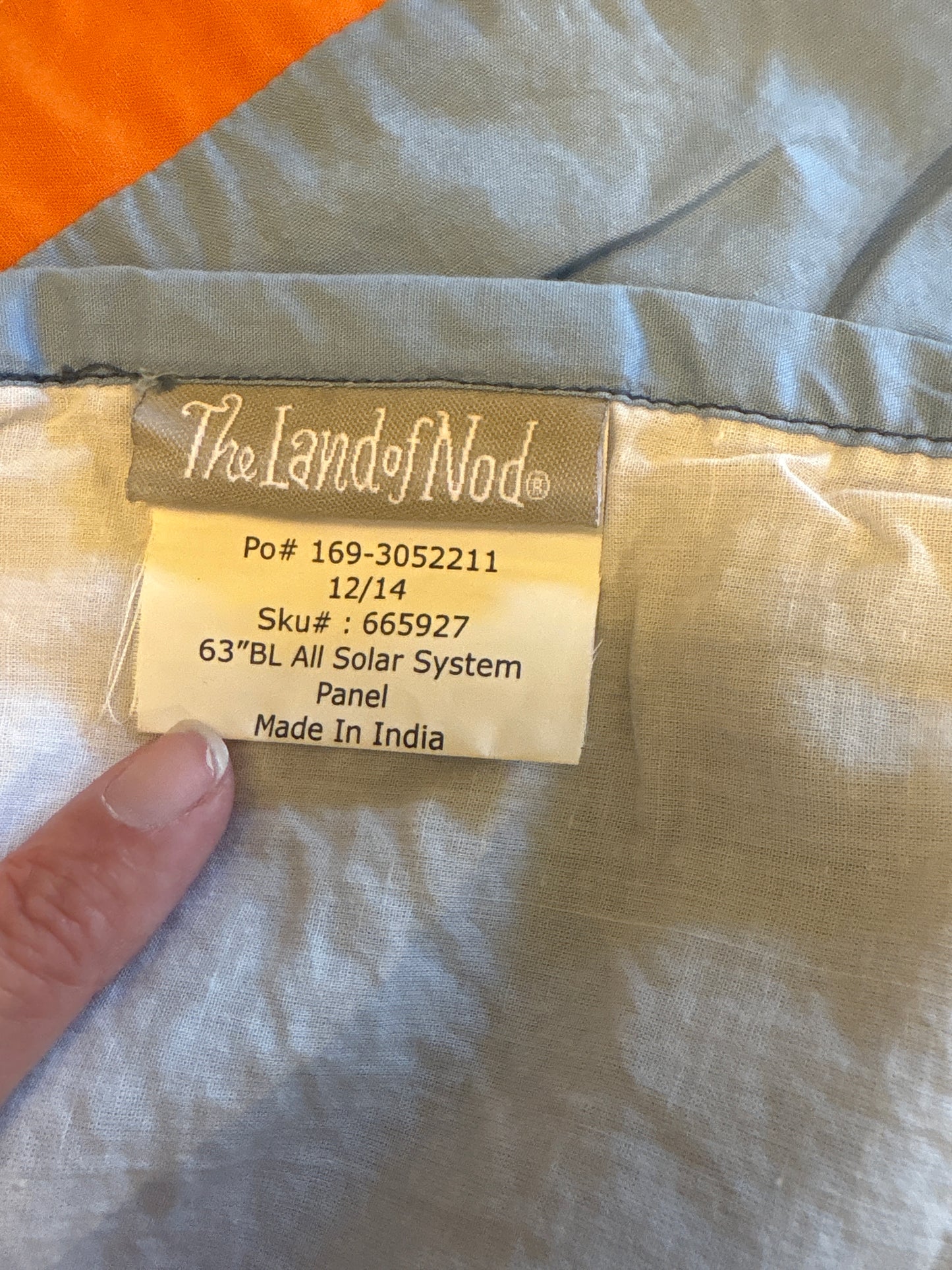 #182 The Land of Nod two panel 63” curtains