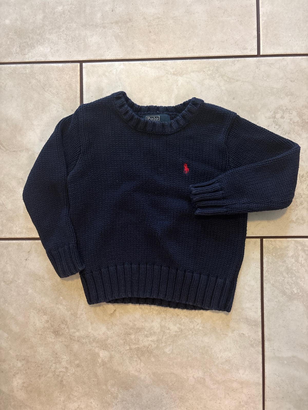 #166 boys Polo sz4 sweater