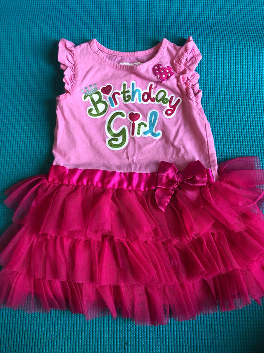 18-24m Birthday Girl pink dress