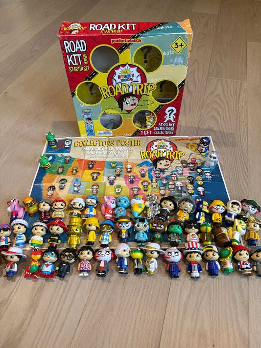 Seller #216 Ryan’s World Road Trip Starter Set + figures for each state