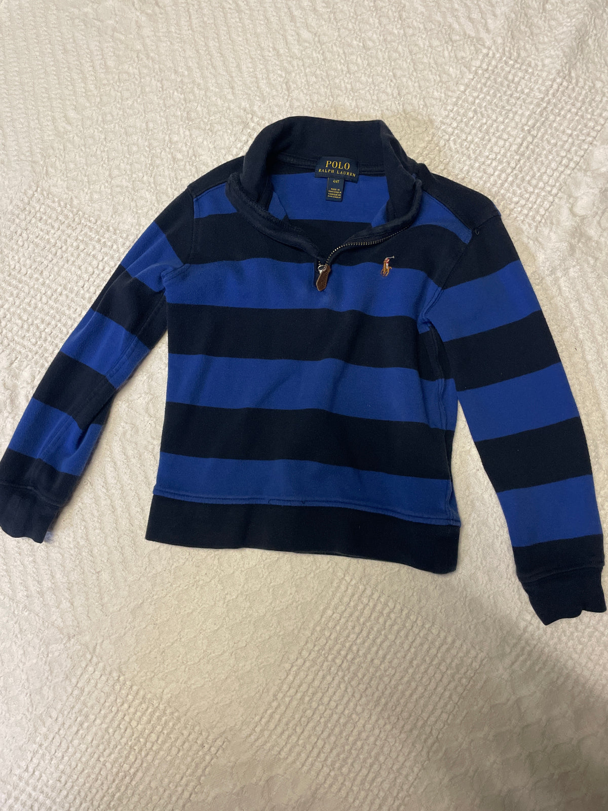 Seller #57 Boys 4t quarter zip Polo long sleeve
