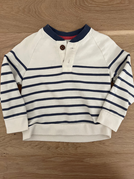 #110 Baby B'gosh Boys 24 Months Striped Sweatshirt