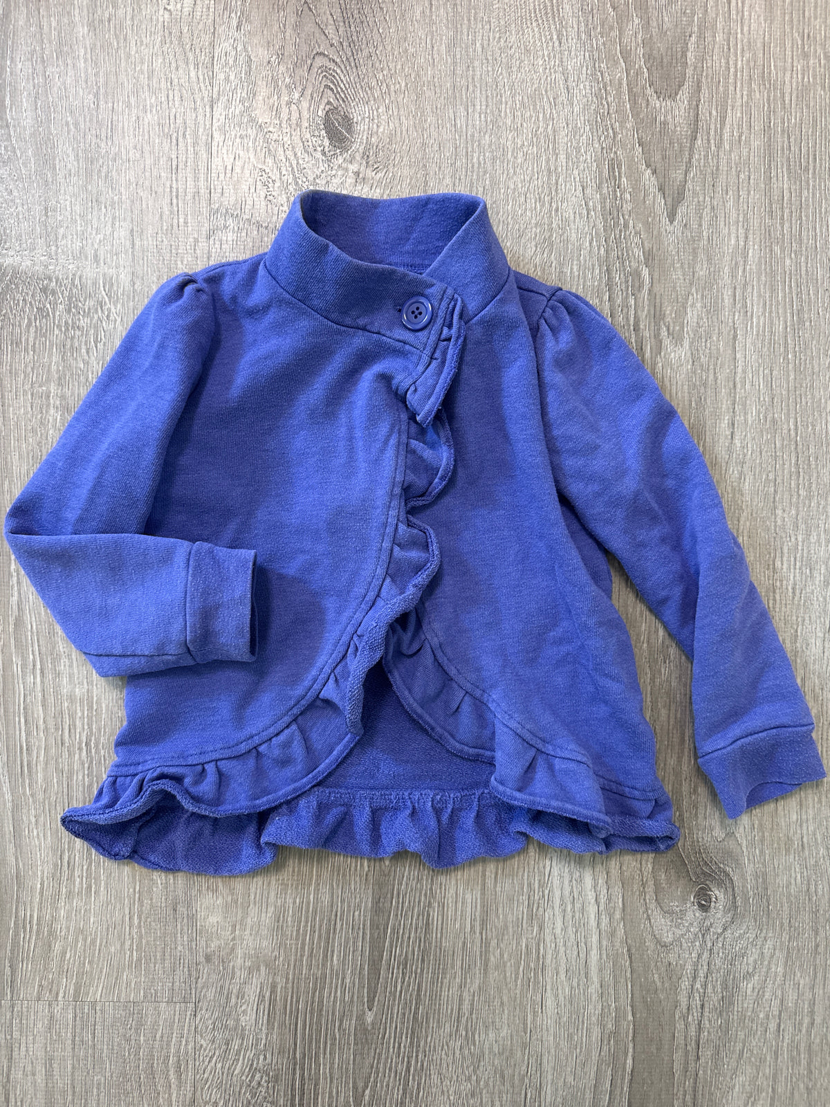 #149 Girls 4T old navy purple ruffle jacket