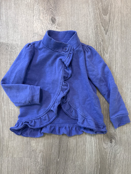 #149 Girls 4T old navy purple ruffle jacket