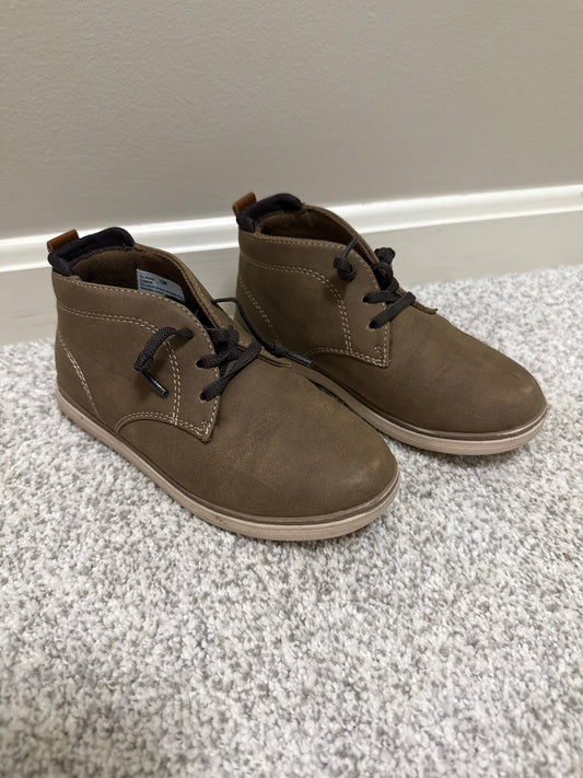 REDUCED: Seller #216, Boys Crown Vintage brown suede-like boots, toddler size 12