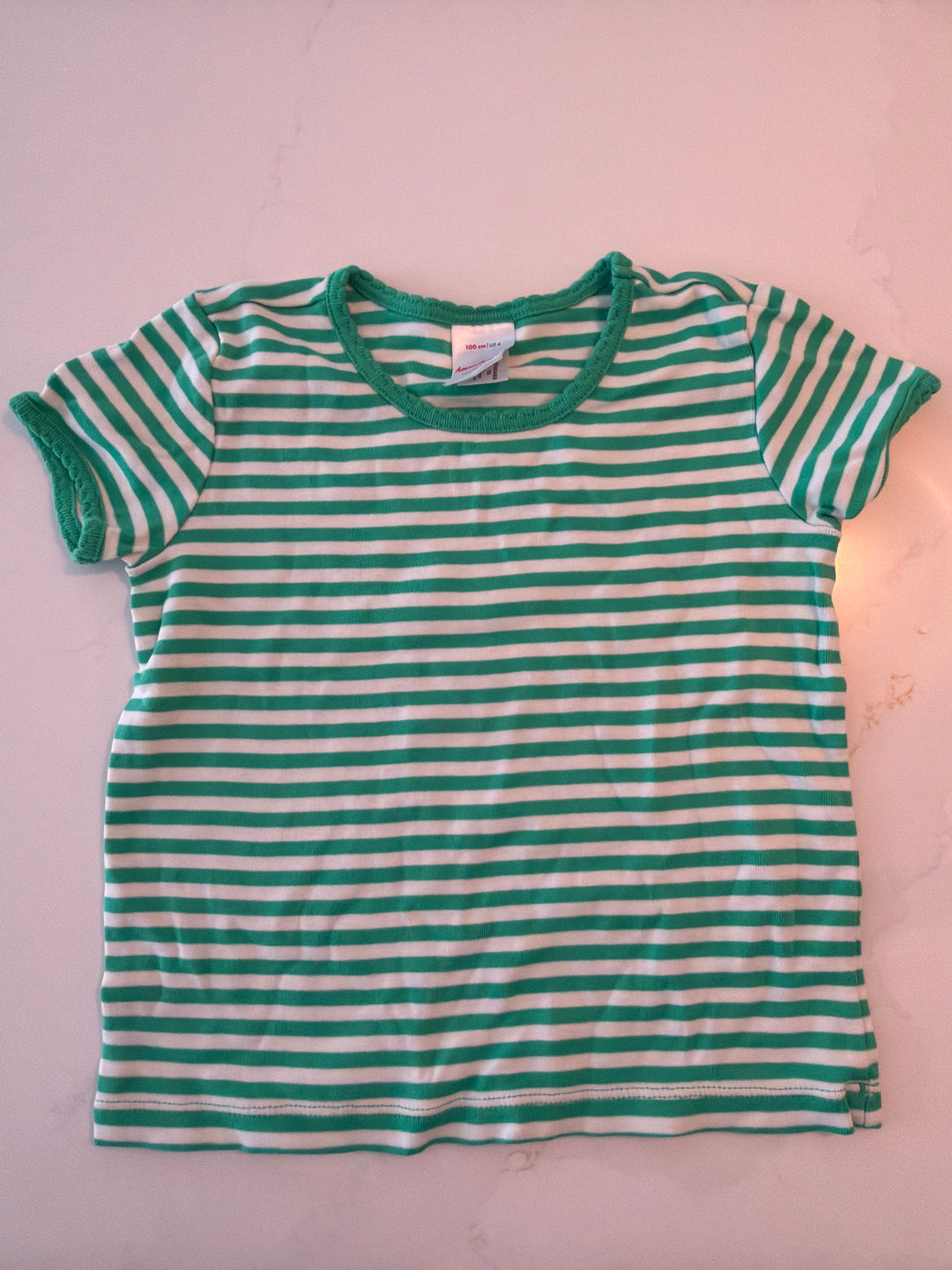 #133 Hanna Andersson girls shirt size 4 EUC