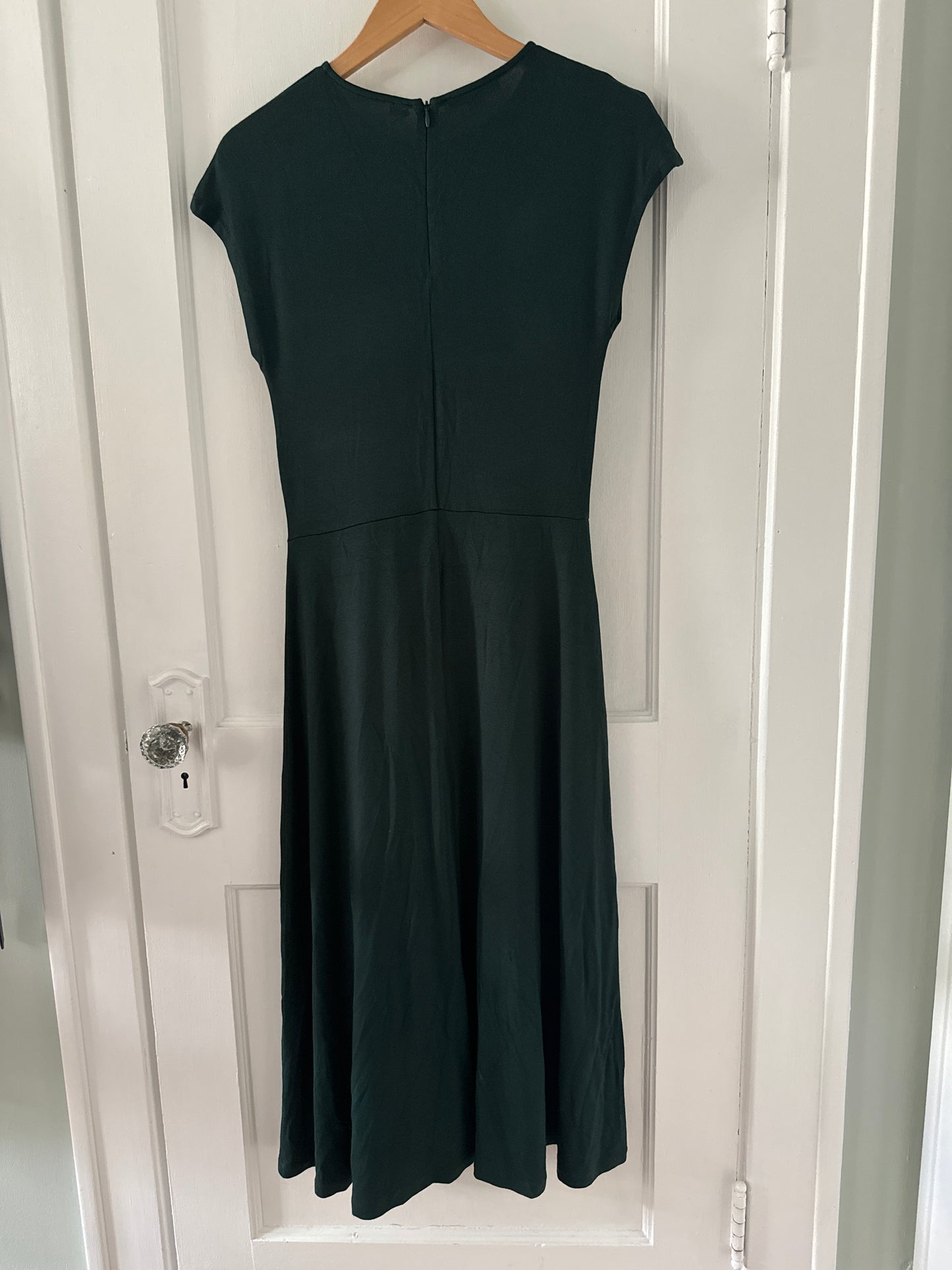 Vince Knit Stretch Hunter Green Dress, Size M, VGUC