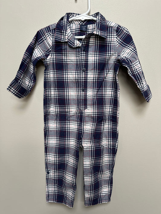 #130 Baby Gap Boys 12-18 Months Plaid Outfit