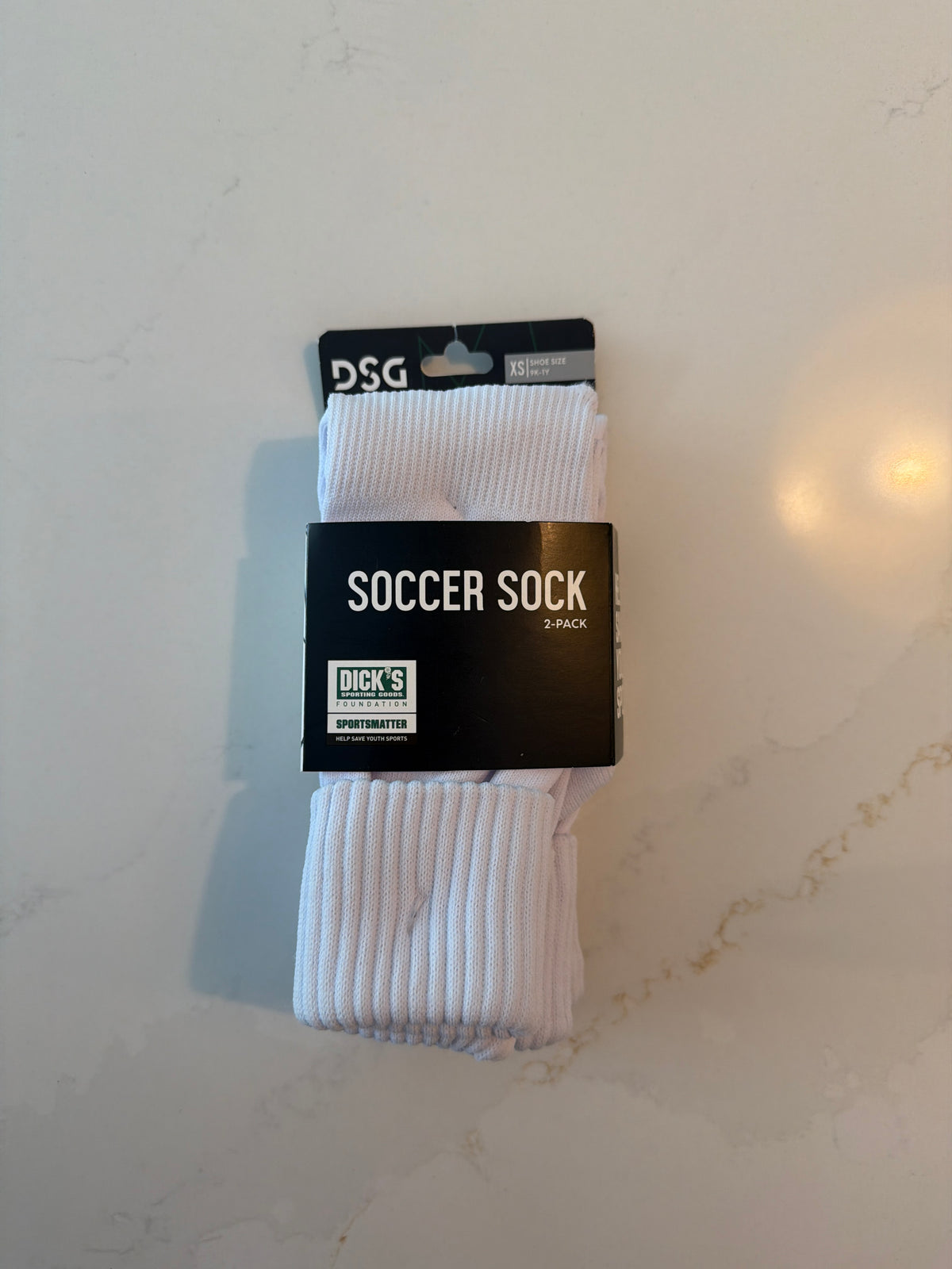 #133 NEW XS soccer socks for size 9k-1y