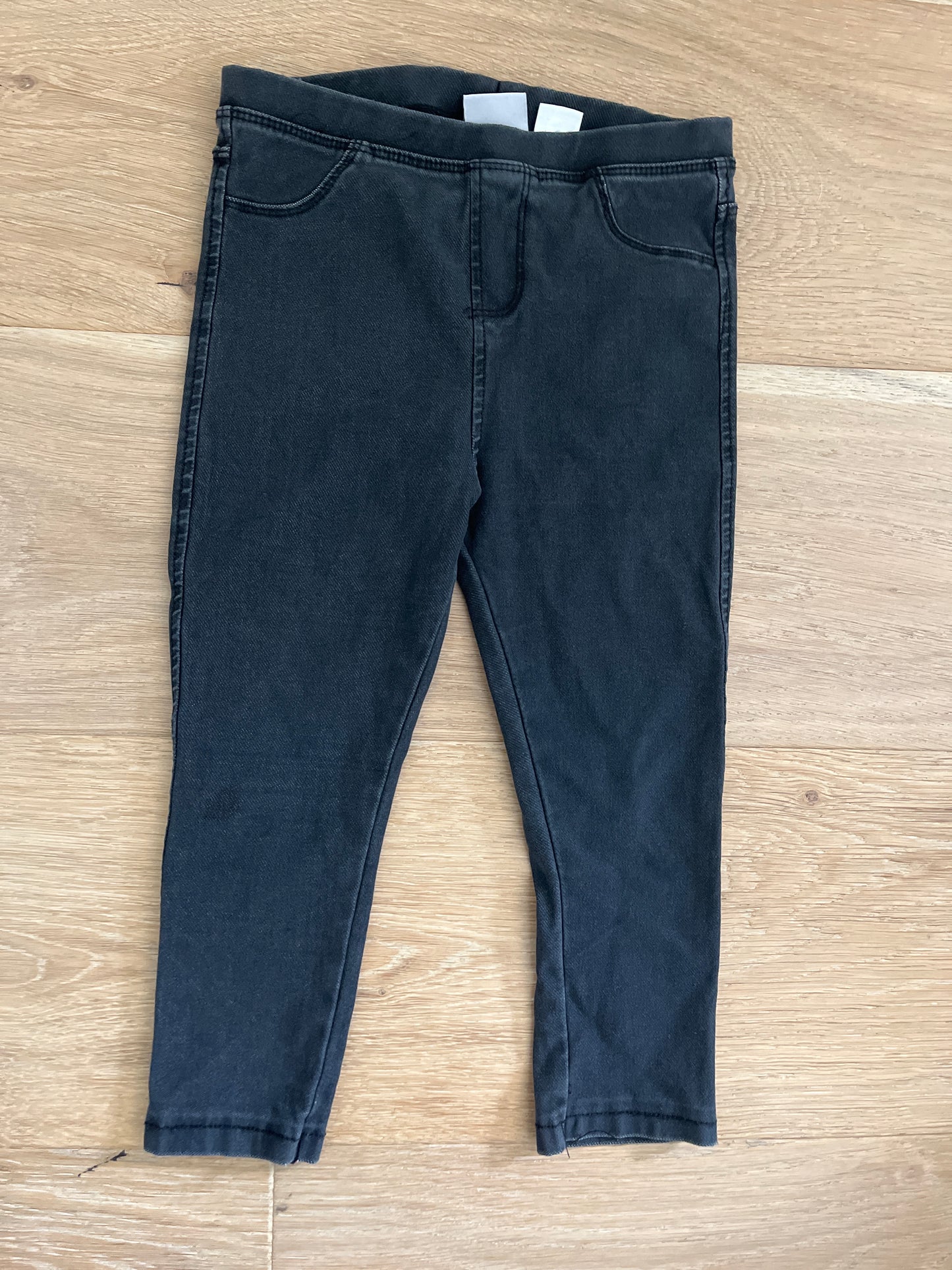 #110 Zara Girls 2T Black Jeggings