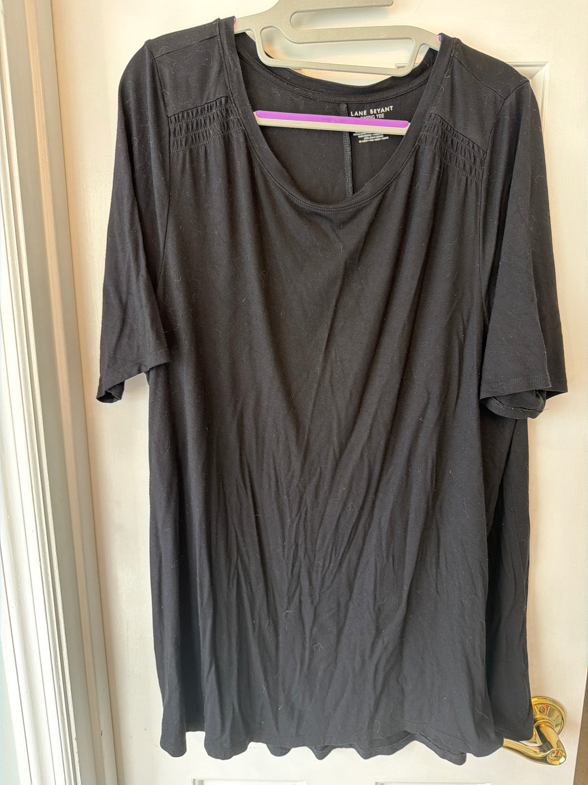 #47 women’s black swing tshirt. Lane Bryant. Size 14/16