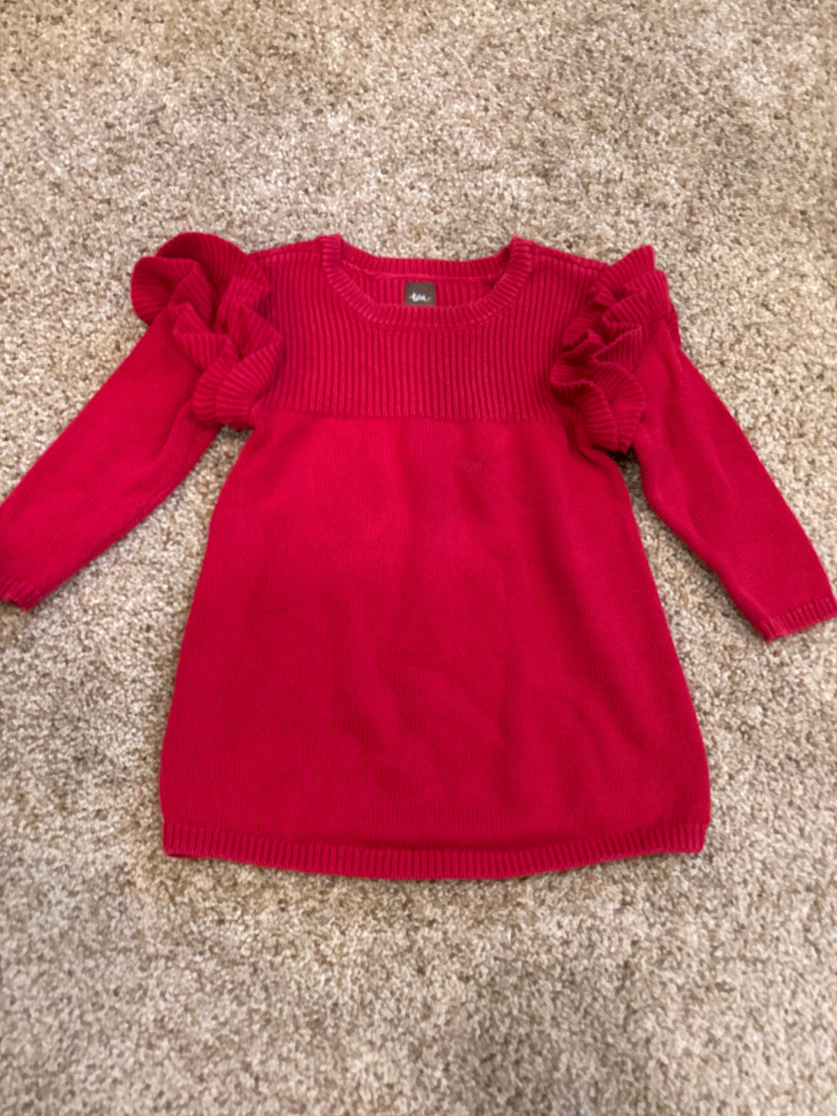 #47, girls 2T Tea collection red dress