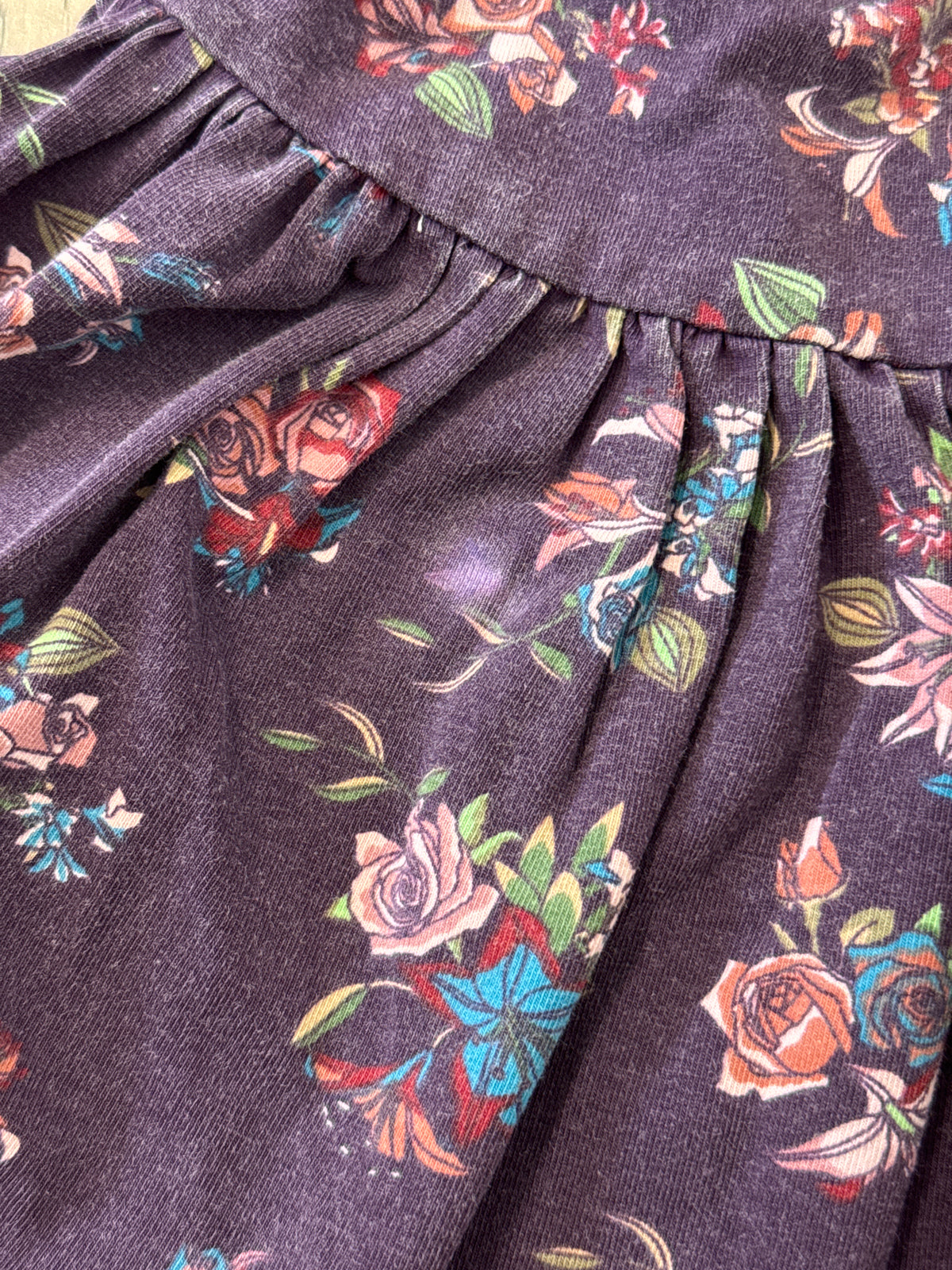 #149 Girls size 2 Matilda Jane purple floral polka dot dress
