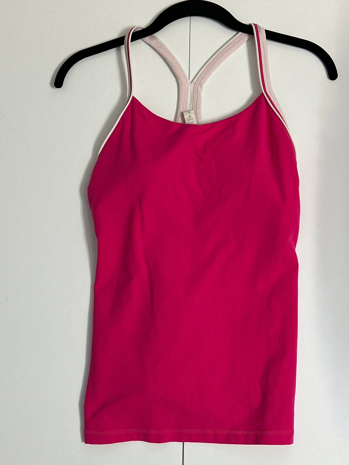 #133 Lululemon Sz 8 Hot Pink Tank Top Shirt