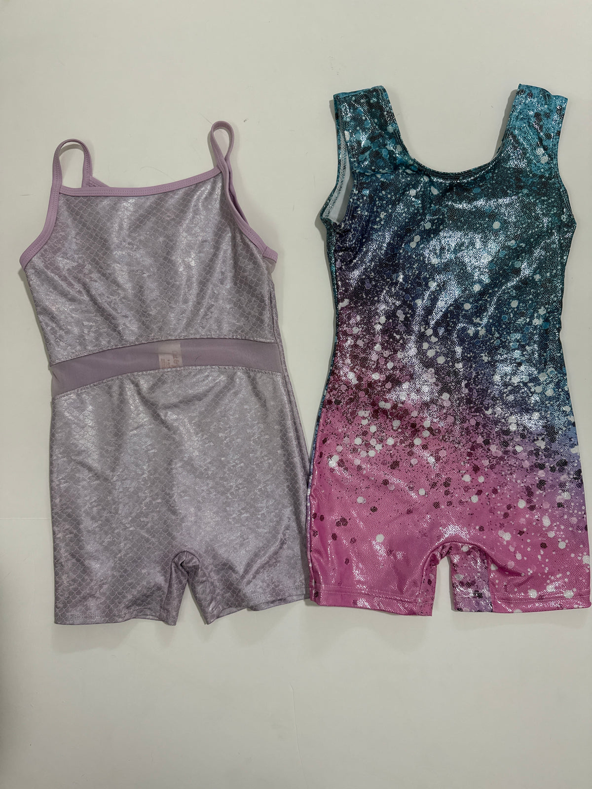 #64 Girls Mermaid and Sparkle Leotard Set Size S 6